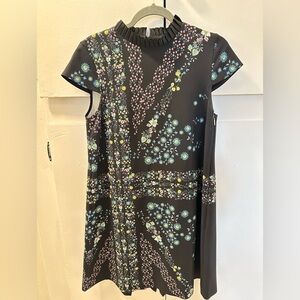 Ted Baker Black Dress with Floral Accents